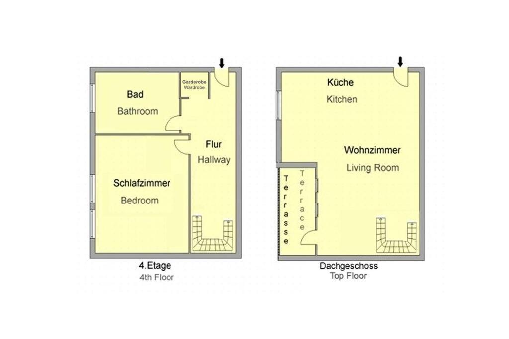 Stylish Maisonette, Prenzlauer Berg, 70m2 * Berlijn